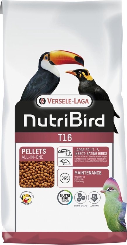 Versele-Laga Nutribird T16 Toekan Onderhoudsvoer - Vogelvoer - 10 kg