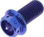JMP Poisson hexagonal en titane bleu M10x1,25x20 mm Qualité 5 Filetage intégral