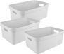 Sunware Boîte de rangement Sigma - 3 pièces - 45 litres - Blanc