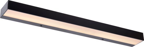 Lucide ALEXA - Wandlamp Badkamer - LED - 1x8W 3000K - IP44 - Zwart