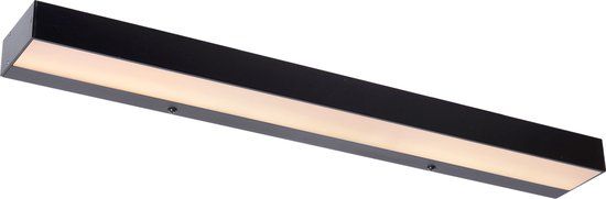 Lucide ALEXA - Wandlamp Badkamer - LED - 1x8W 2700K - IP44 - Zwart