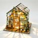 Miniatuur poppenhuis doe-het-zelf set 1:24, kas met LED-verlichting