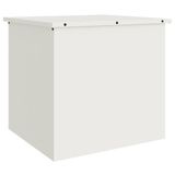 VidaXL Tuinkussenopbergdoos gegalvaniseerd staal 55 x 50,5 x 50 cm wit