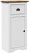 vidaXL Badkamerkast BODO 44x30x90 cm wit en bruin