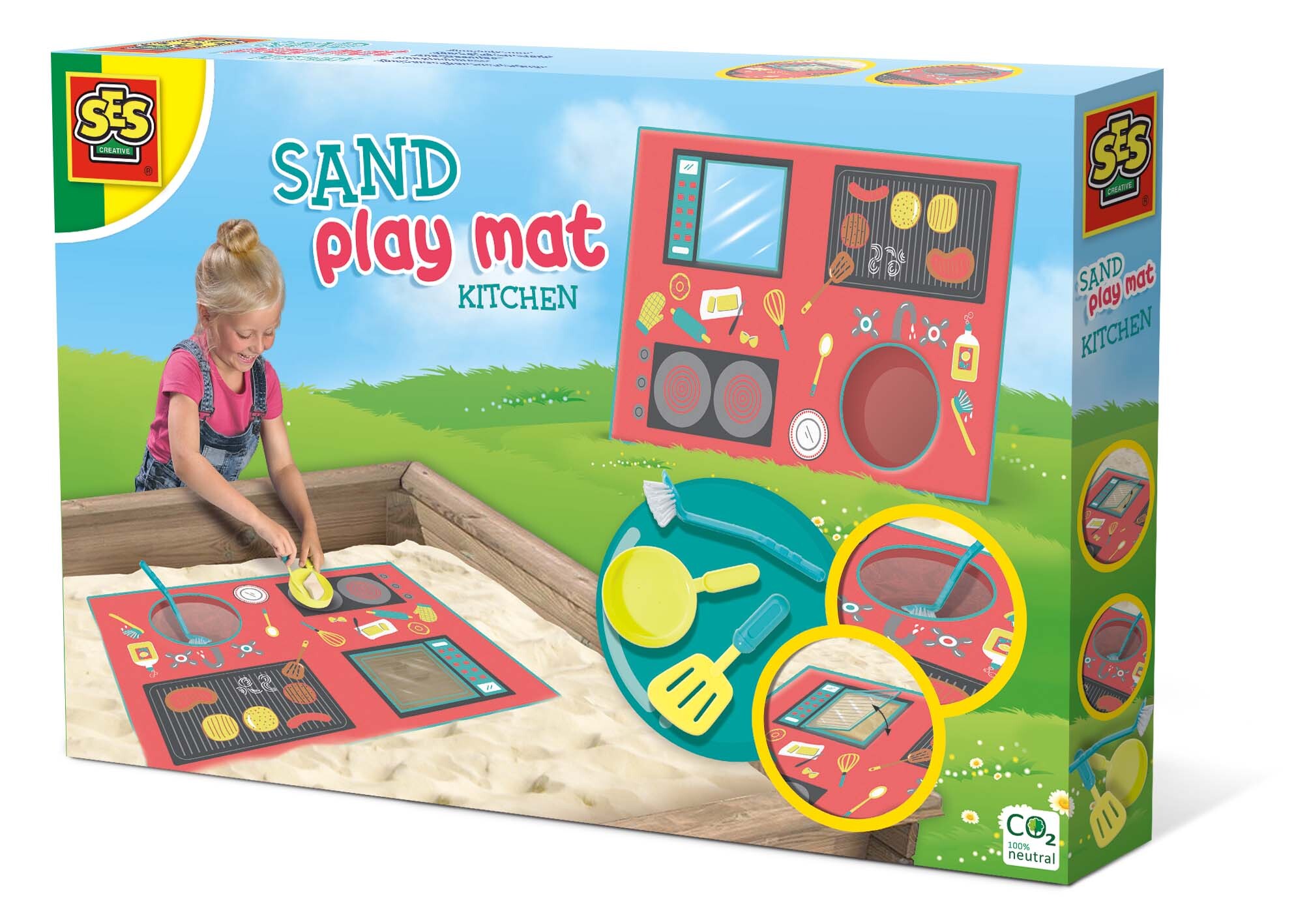 SES Creative Zand speelmat - Keuken Meerkleurig