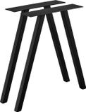en.casa Stalen A tafelpoot set van 2 meubelpoot 70x12x72 cm zwart