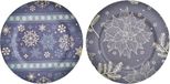 DKD Home Decor Middenstuk DKD Home Decor Kerstmis Bloem PP (33 x 33 x 2 cm) (2 Stuks) Goud