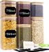 Sans expédition Pots de stockage en verre Set de 6 750 ml / 1150 ml / 1500 ml