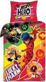 Halantex Miraculous Housse de couette Lucky Charm Ladybug 140 x 200 cm