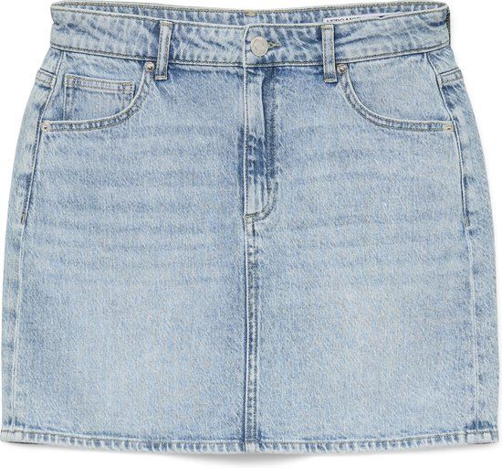 Vero Moda VMTESSA HR Short Denim Skirt - Light Blue - Women's Size L