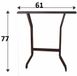 Pieds de table en acier set de 2