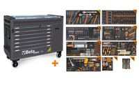 Beta Gereedschapswagen BW 2400 RSC24AXXL-A met 8 laden, gevuld met 1061 gereedschappen