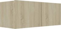 vidaXL Tv-meubel 80x30x30 cm bewerkt hout sonoma eikenkleurig