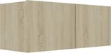 vidaXL Tv-meubel 80x30x30 cm bewerkt hout sonoma eikenkleurig