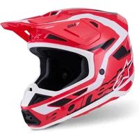 Alpinestars S-M7 Deed Rood Zwart Crosshelm - Helm