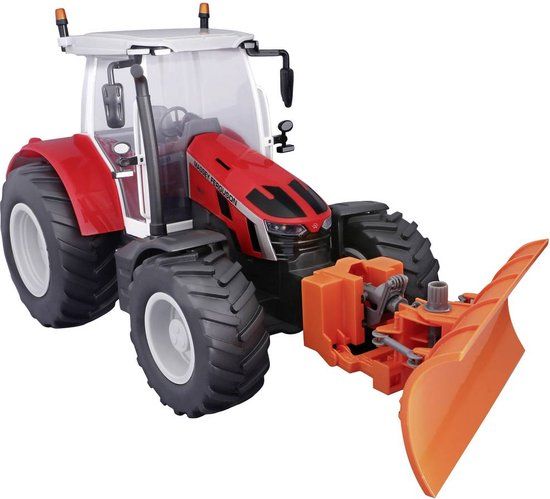 MaistoTech Maisto Tech R/C Massey Ferguson 5S.145 Tractor met sneeuwschuiver - RC Tractor - Vanaf 8 jaar