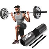 Romon Fitnessstangkussen, nek en schouders, kniebuigpad met 2 veiligheidsgordels, voor Hip Thrusts Longen, zwart, maat 43