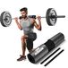 Romon Fitnessstangkussen, nek en schouders, kniebuigpad met 2 veiligheidsgordels, voor Hip Thrusts Longen, zwart, maat 43