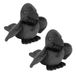 Wild Republic Raaf/Kraai Knuffel - 2x - Pluche - 13 cm