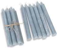LOBERON Kaars set van 12 Bauceau grijsblauw
