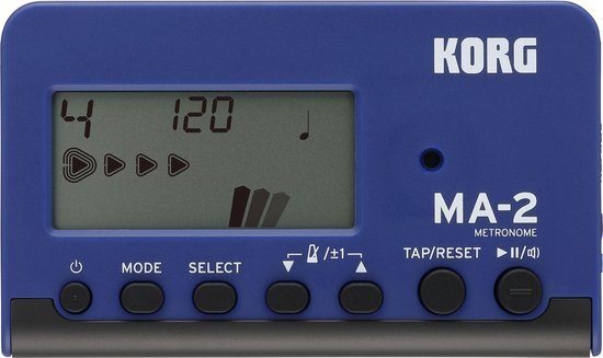 Korg MA-2-BLBK metronoom blauw-zwart