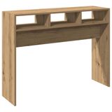 VidaXL Table murale 105x30x80 cm bois de récupération couleur chêne artisanal