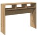 VidaXL Table murale 105x30x80 cm bois de récupération couleur chêne artisanal