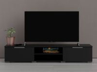 Mobistoxx MATRIX Meuble tv-hifi 2 tiroirs noir
