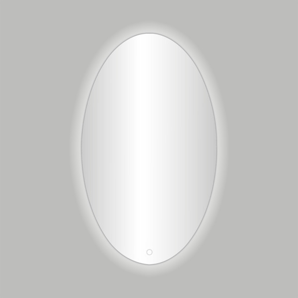 Best Design Divo ovale spiegel incl.led verlichting 60x80cm 4010180