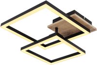 Globo Bossy Plafondlamp Zwart Metaal LED 67284-18