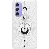 Samsung Siliconen hoesje compatibel met Galaxy A54 5G Moon Circles