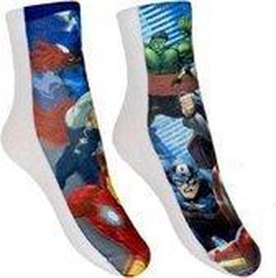 Avengers Sokken - Full Print - Duopack - Maat 27-30 - Kinderen