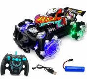 TKKJ Cross Stunt Car - Afstand bestuurbaar auto - 360 rotatie - 2.4GHZ - Oplaadbaar - 1:18