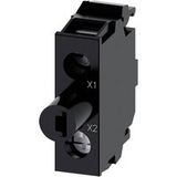 Siemens 3SU14012BB601AA2 LED-module Met LED-element Wit 24 V DC/AC 1 stuk(s)