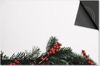Dietrix Inductie Beschermer 78x52 - Feestdagen Hulst Tak - Kookplaat Beschermer