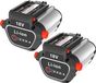 SWAREY Gardena 2-delige set 18V 2500mAh lithium-ion accu's voor Gardena gereedschap BLi-18 9839-20 9840-20, Telescopische grastrimmer TCS Li-18/20 (8866-20), Accu-grastrimmer EasyCut Li-18/23 R (9823-20)