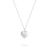 Tamaris Halsketting Voor Dames, Halssieraad In Zilver, Goud & Roségoud, Ketting Met Hart-Amulett Van Roestvrij Staal, Waterdicht