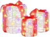 vidaXL Geschenkdoos Decoratie 3 stuks Kleurrijk 20 x 20 x 21 cm Acryl