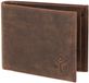 oxmox Leren portemonnee Leather RFID Protect Pocketbörse Ox 2.0 Embossed Vintage Dark Brown