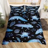 Kawaii Axolotl Dekbedovertrekset pour Enfants