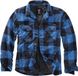 Brandit Flannel Heren Tussenseizoensjas - zwart/blauw - XXL
