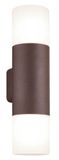 WatioWave Wandlamp Aluminium Oxid Hoosic 2 x E27 IP44