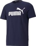 Puma T-shirt ESS LOGO TEE Heren XS Blauw/Wit