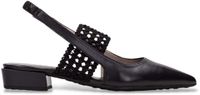 Hispanitas Lila zwarte plateau sandalen voor dames