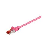 Goobay CAT 6 Patch Cable, S/FTP (PiMF), magenta 5 m