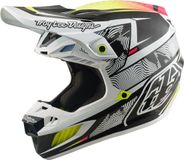 Troy Lee Designs SE5 Carbon MIPS Lined Up Motocrosshelm - Wit