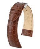 Hirsh Hirsch Horlogeband - Aristocrat Bruin - Leer - 20mm