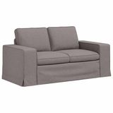 vidaXL Bank Taupe Stof 162 x 80 x 82 cm