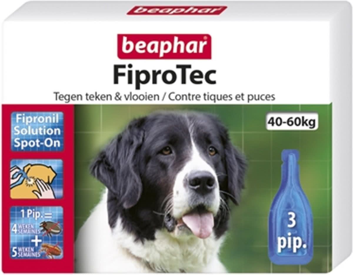 BEAPHAR Fiprodog tegen teken en vlooien 40 - 60 kg 3 pipet