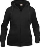 Clique Basic Hoody Full Zip DS Zwart XS